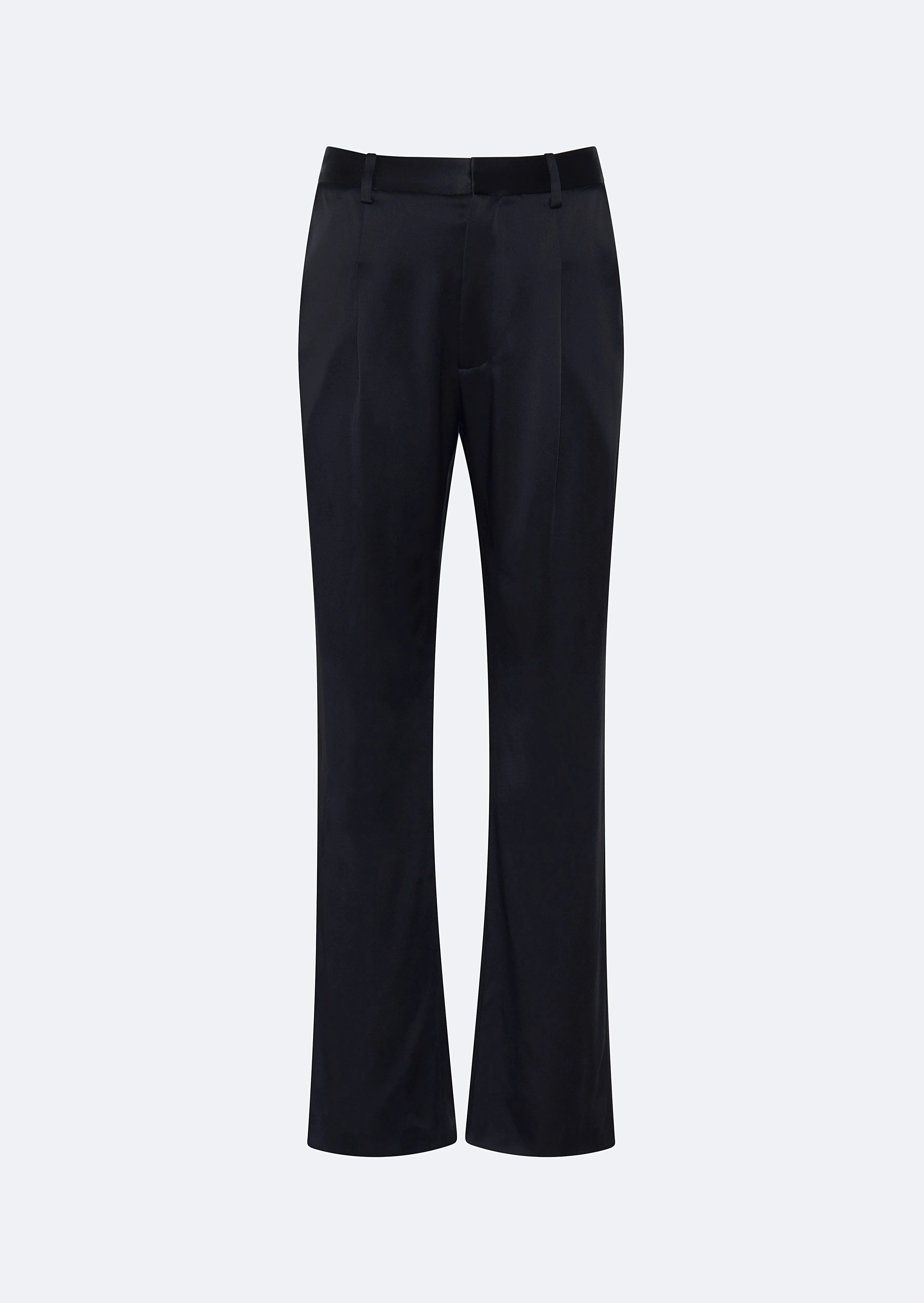 Satin Tapered Pleated Pant
