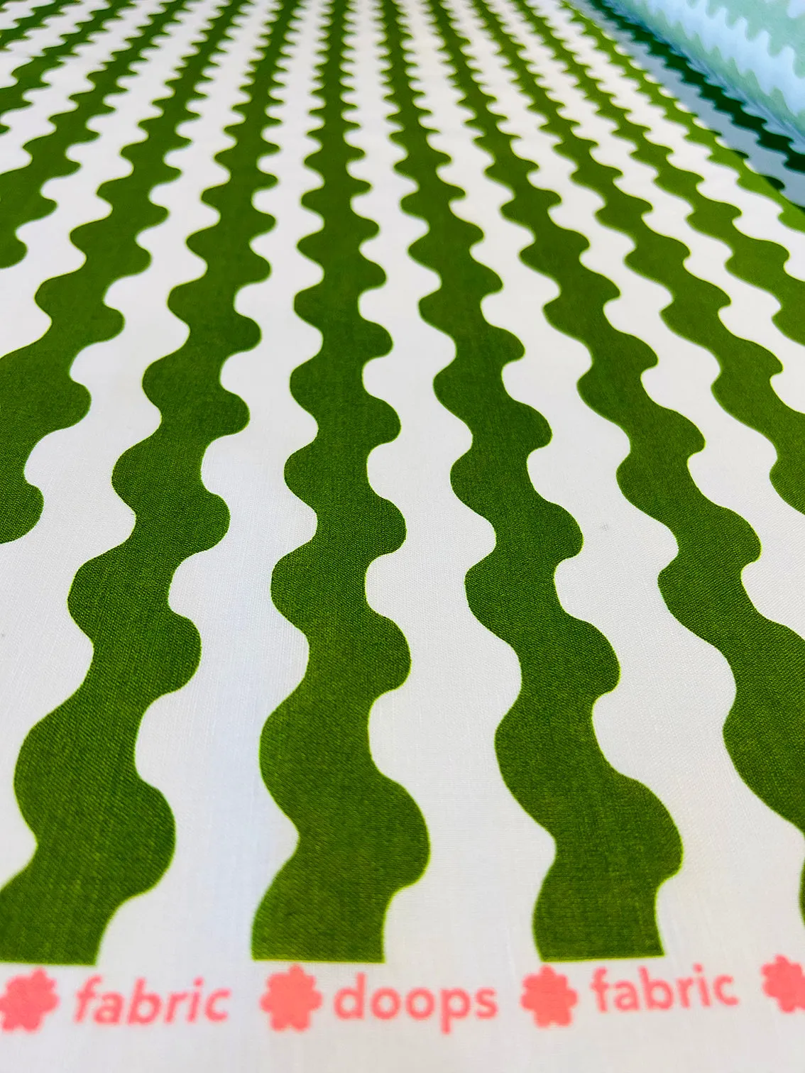 Seaweed organic cotton linen (CUT PIECE 50CM $5)