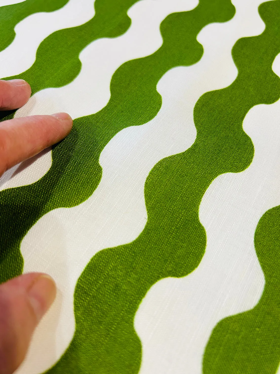 Seaweed organic cotton linen (CUT PIECE 50CM $5)