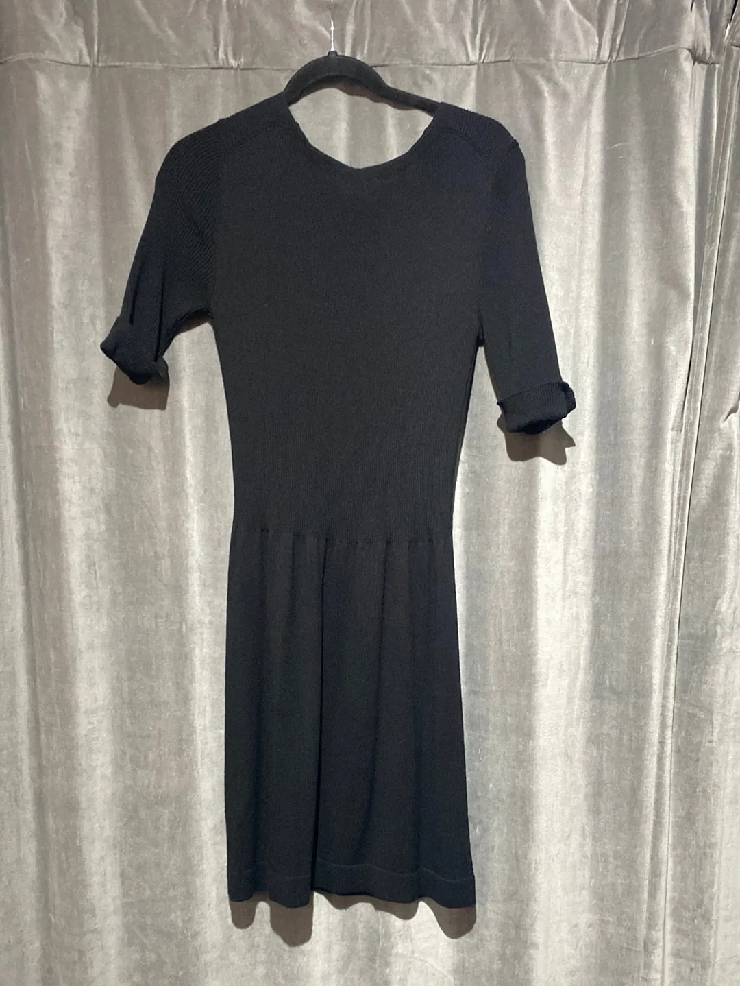 See by Chloe Short Sleeve Sweater Dress with Bow Detail