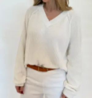 Shaker V Neck Sweater