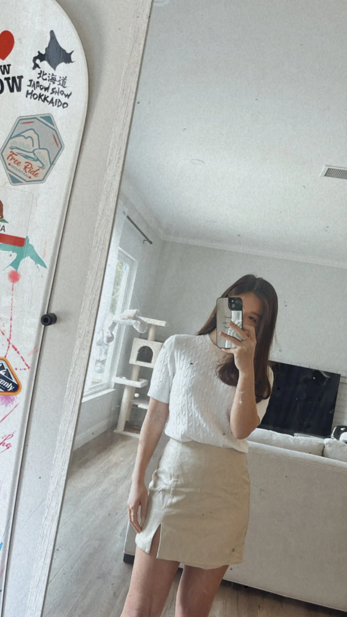 Short Sleeve Cable Knit Sweater