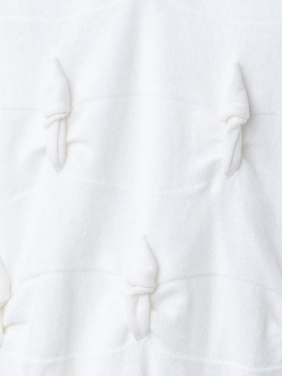 Short Sleeve Cashmere Sweater with Knot