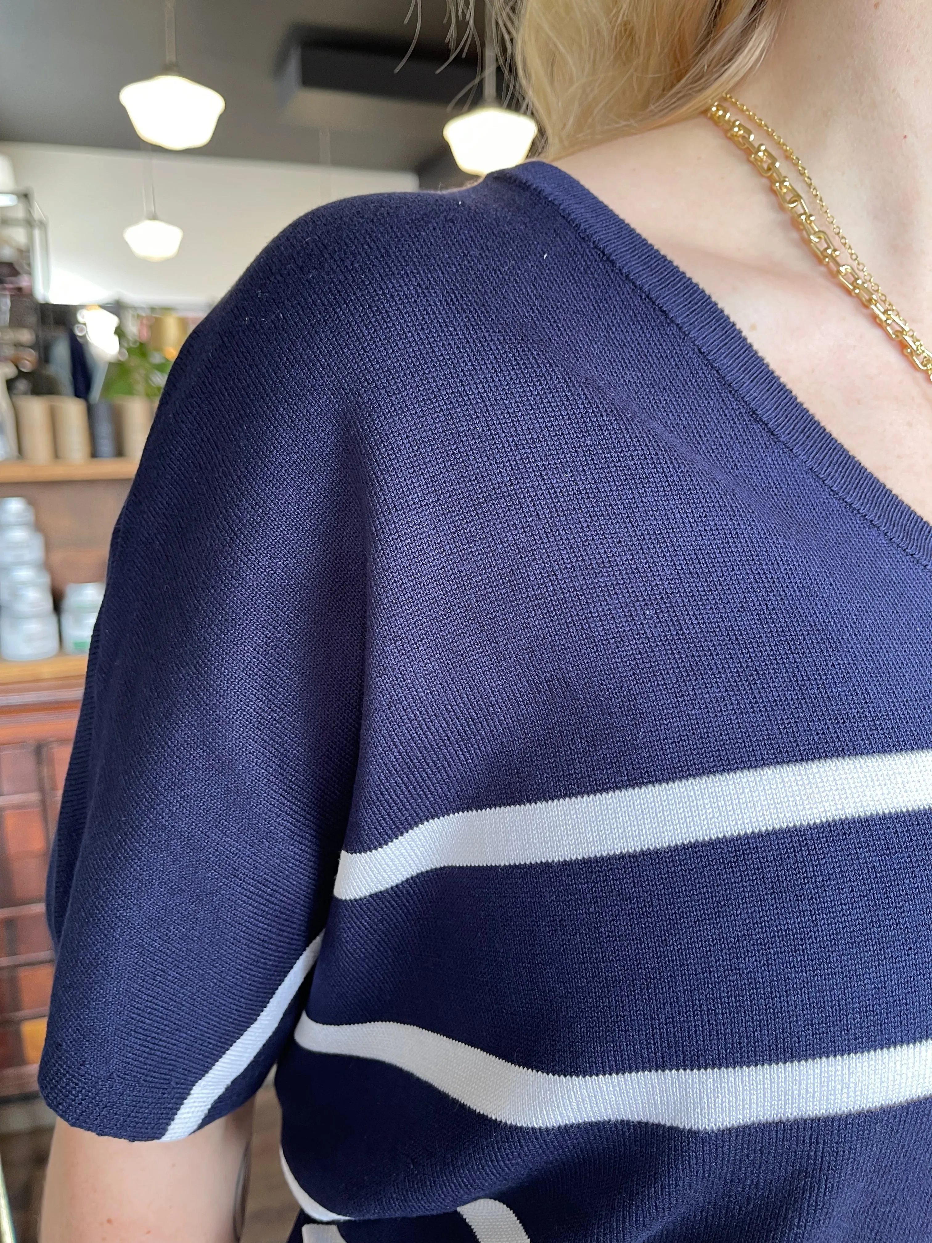 Short Sleeve Dolman Navy