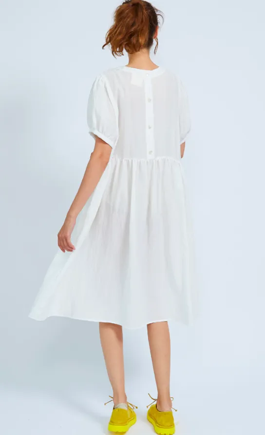 Shosh Puff Dress in Powder