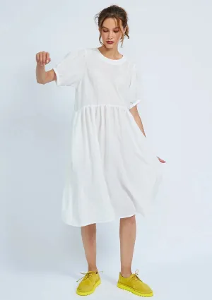 Shosh Puff Dress in Powder