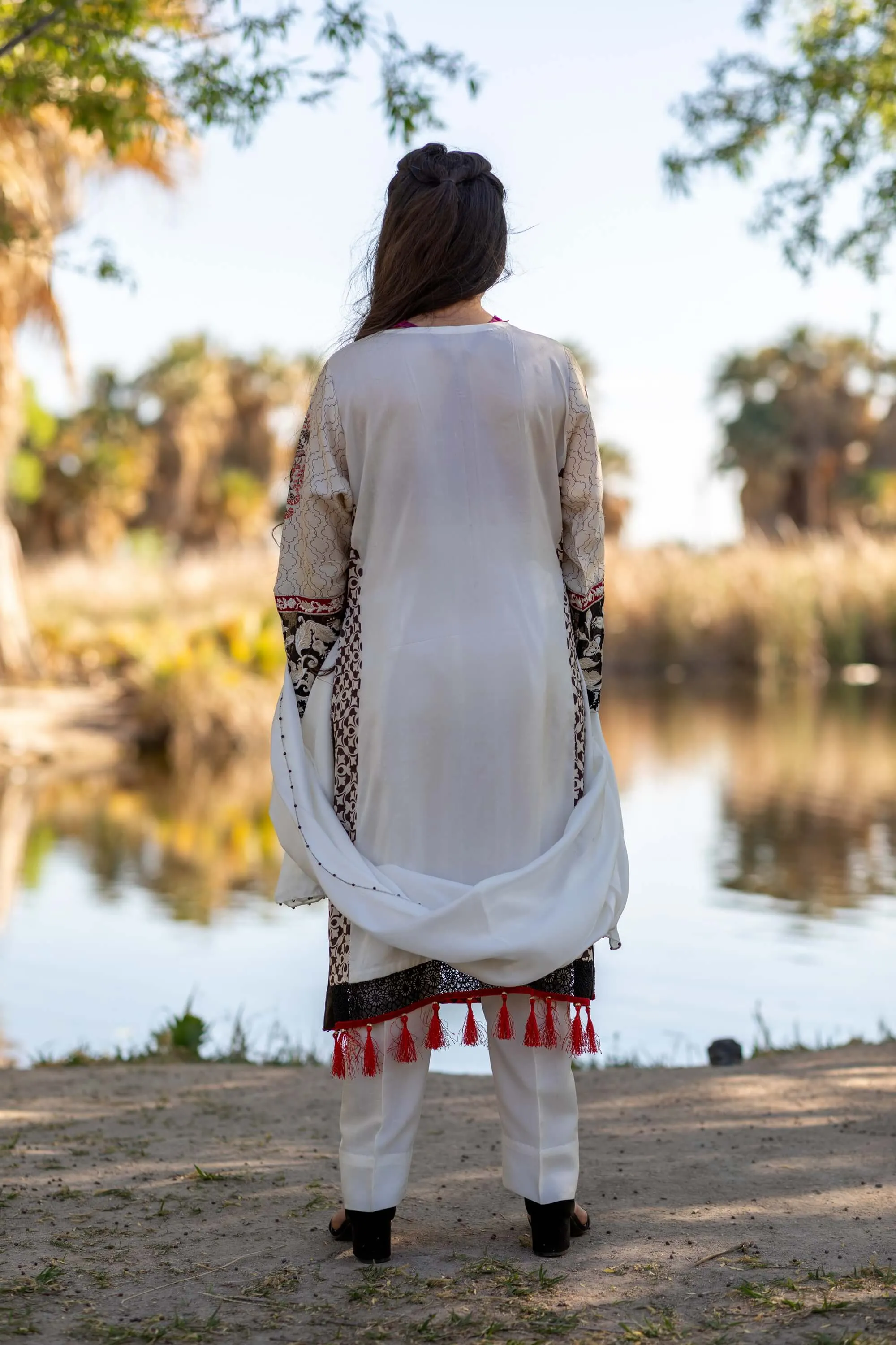 Silk Embroidery Suit-Salwar Kameez
