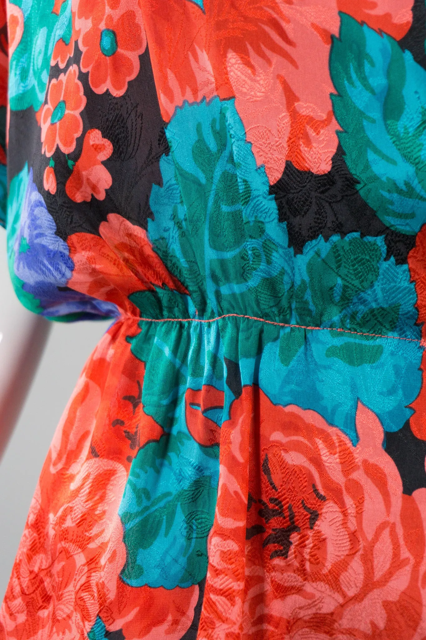 Silk Floral Print Top