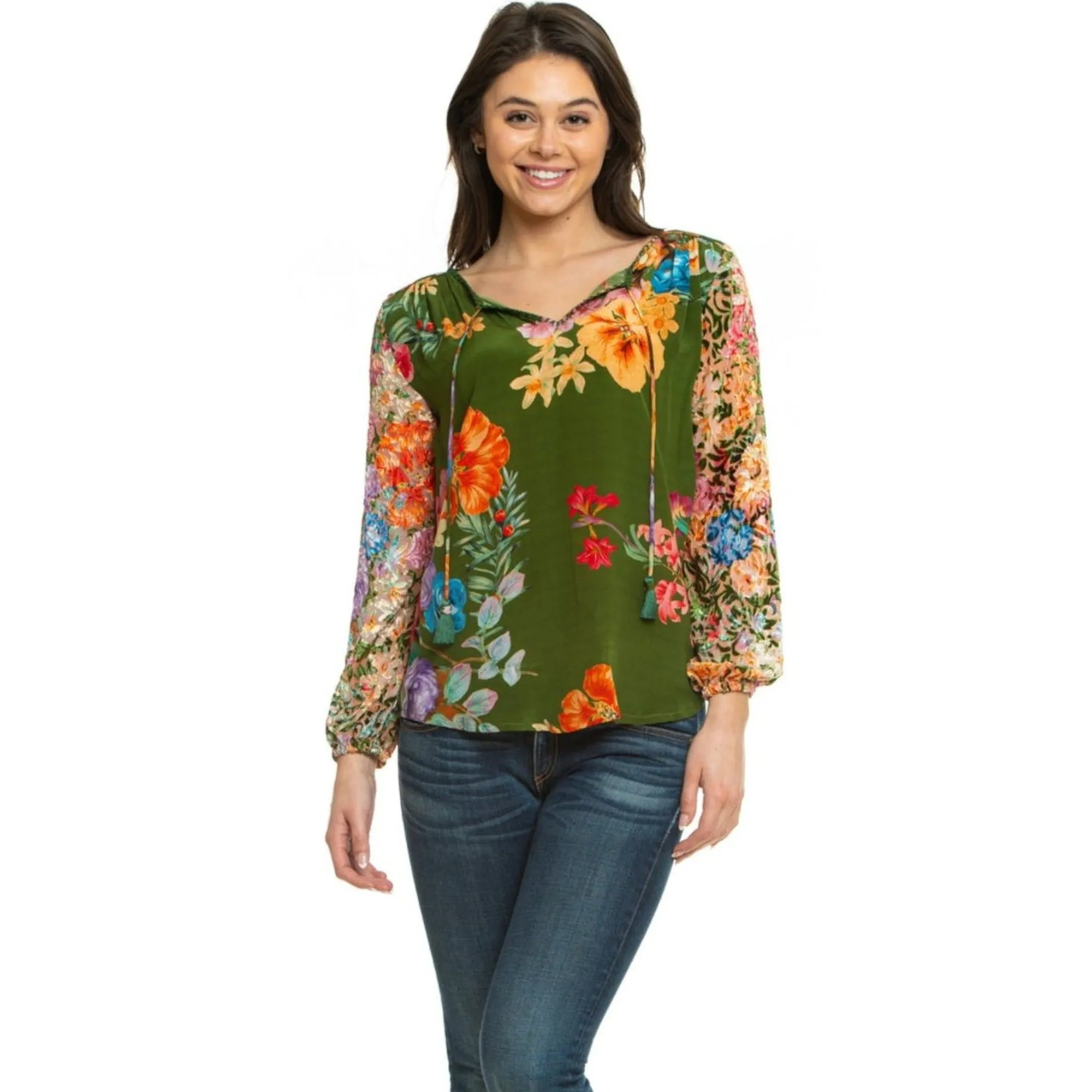 Silk Janessa Garden Top