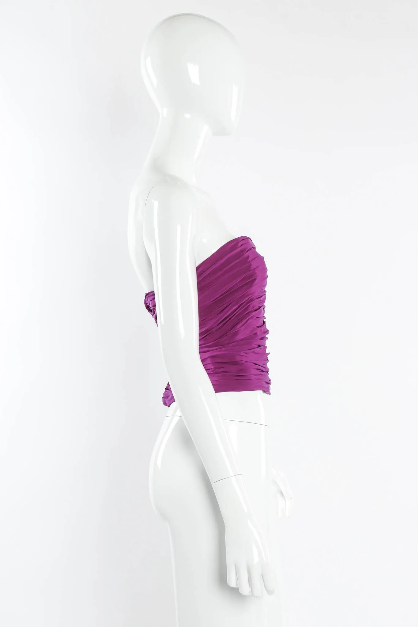 Silk Ruched Tube Top