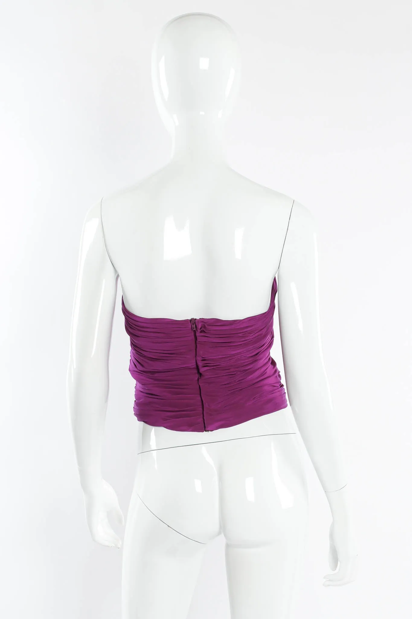Silk Ruched Tube Top