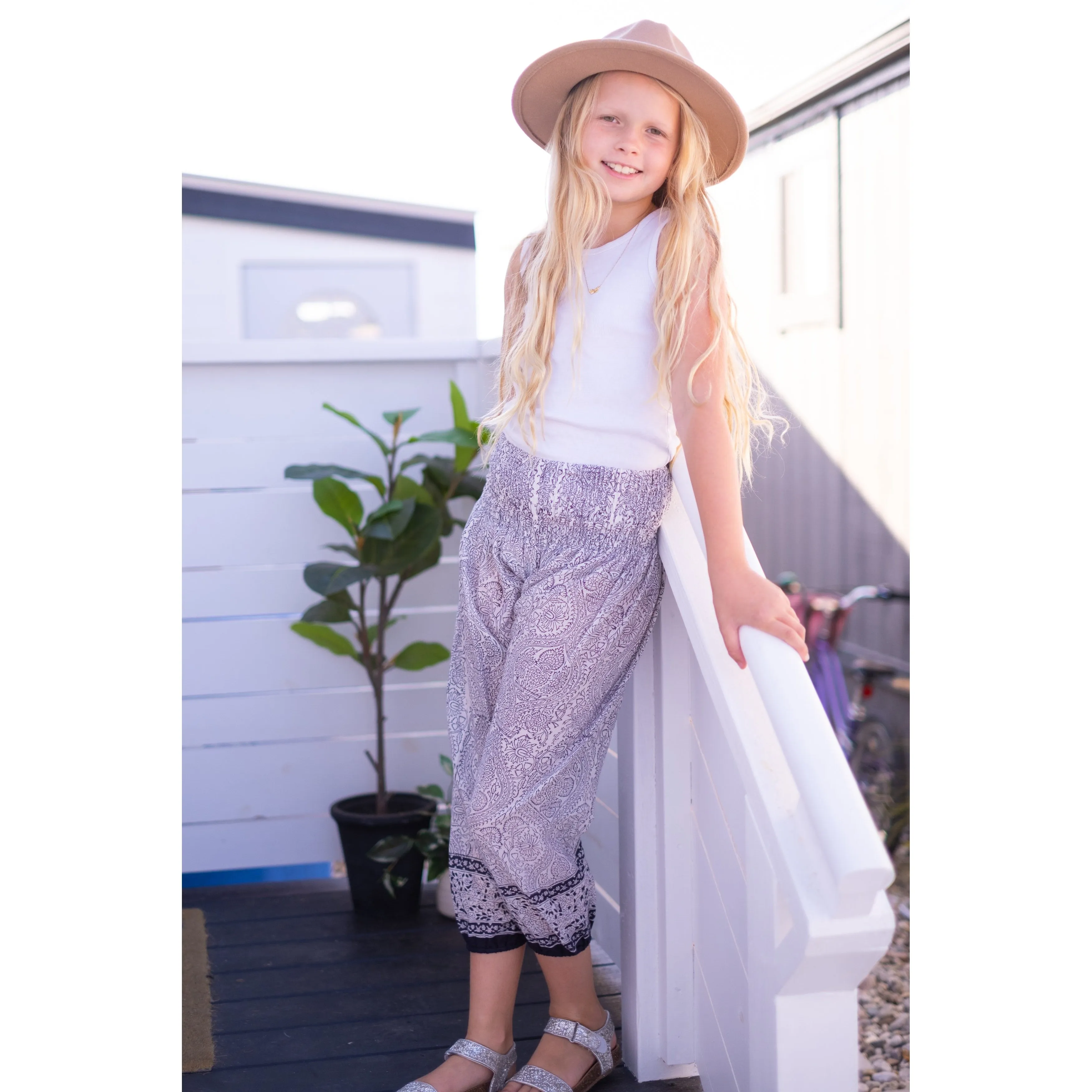 Smocked pant