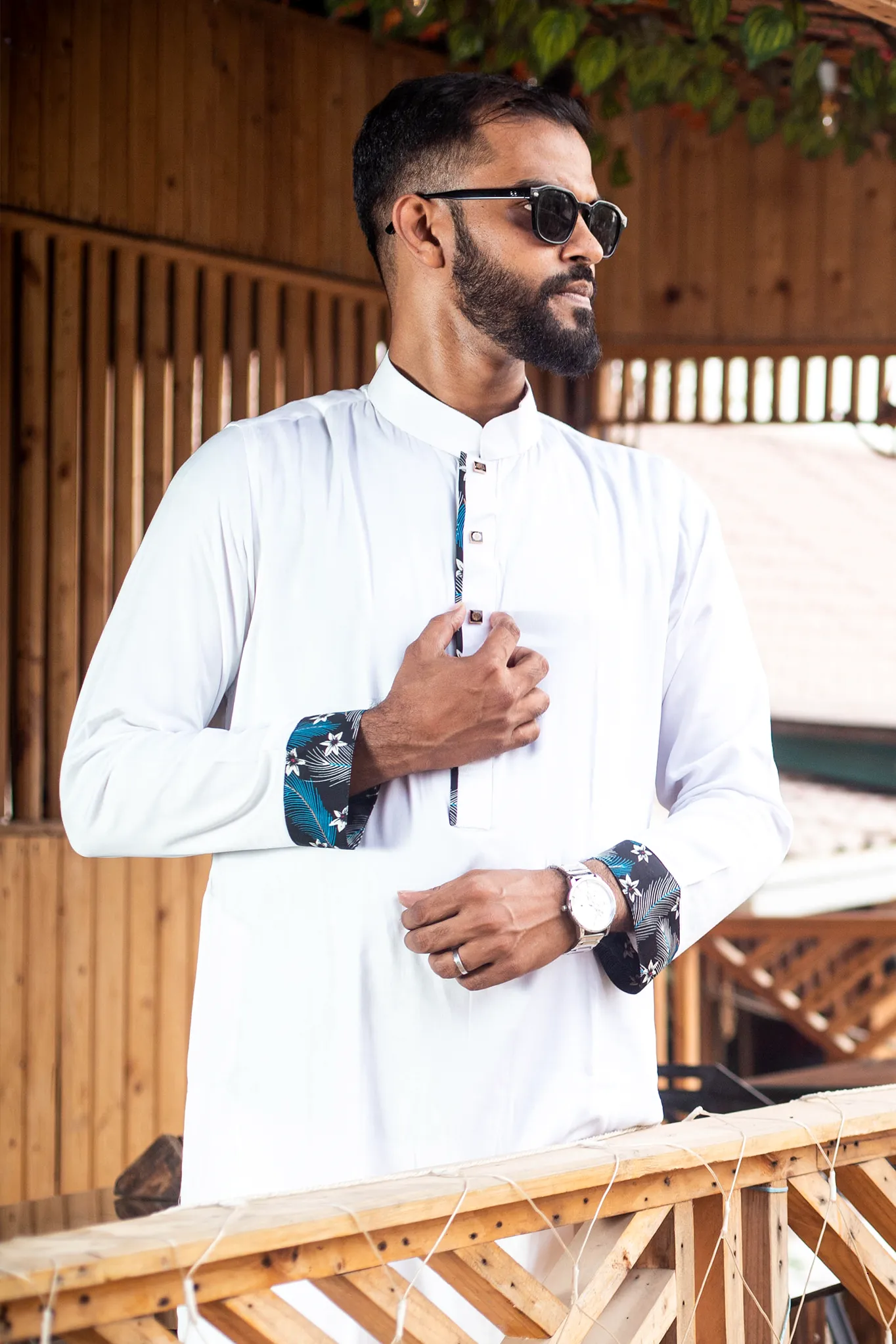 Solid White Premium Linen Cotton Panjabi