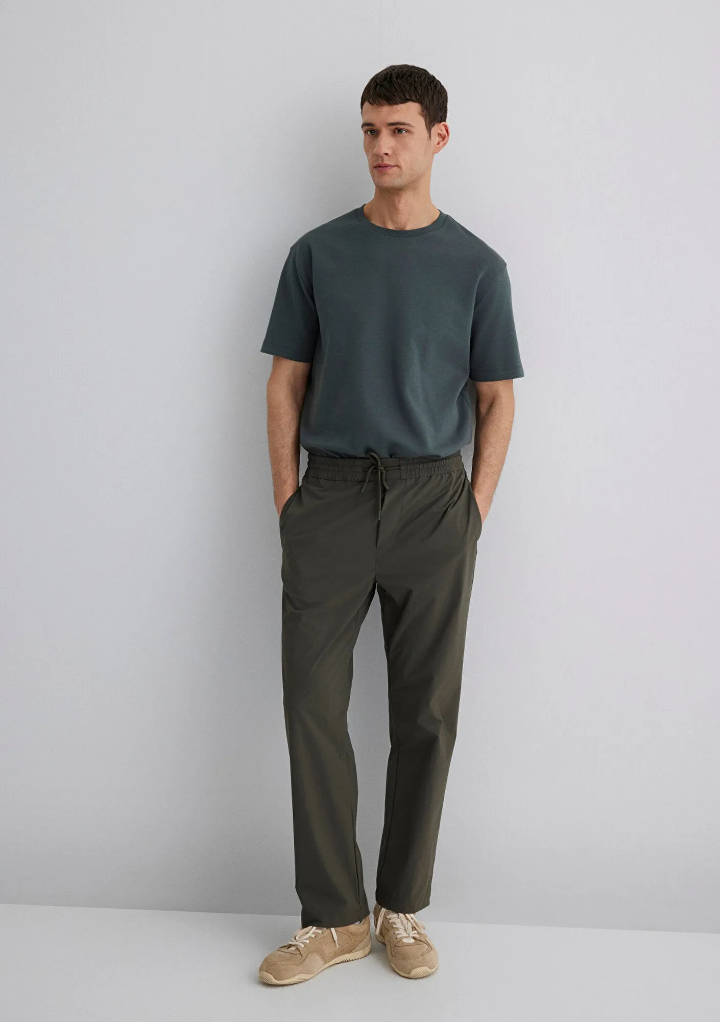 Spandex Navy Jogger Pants