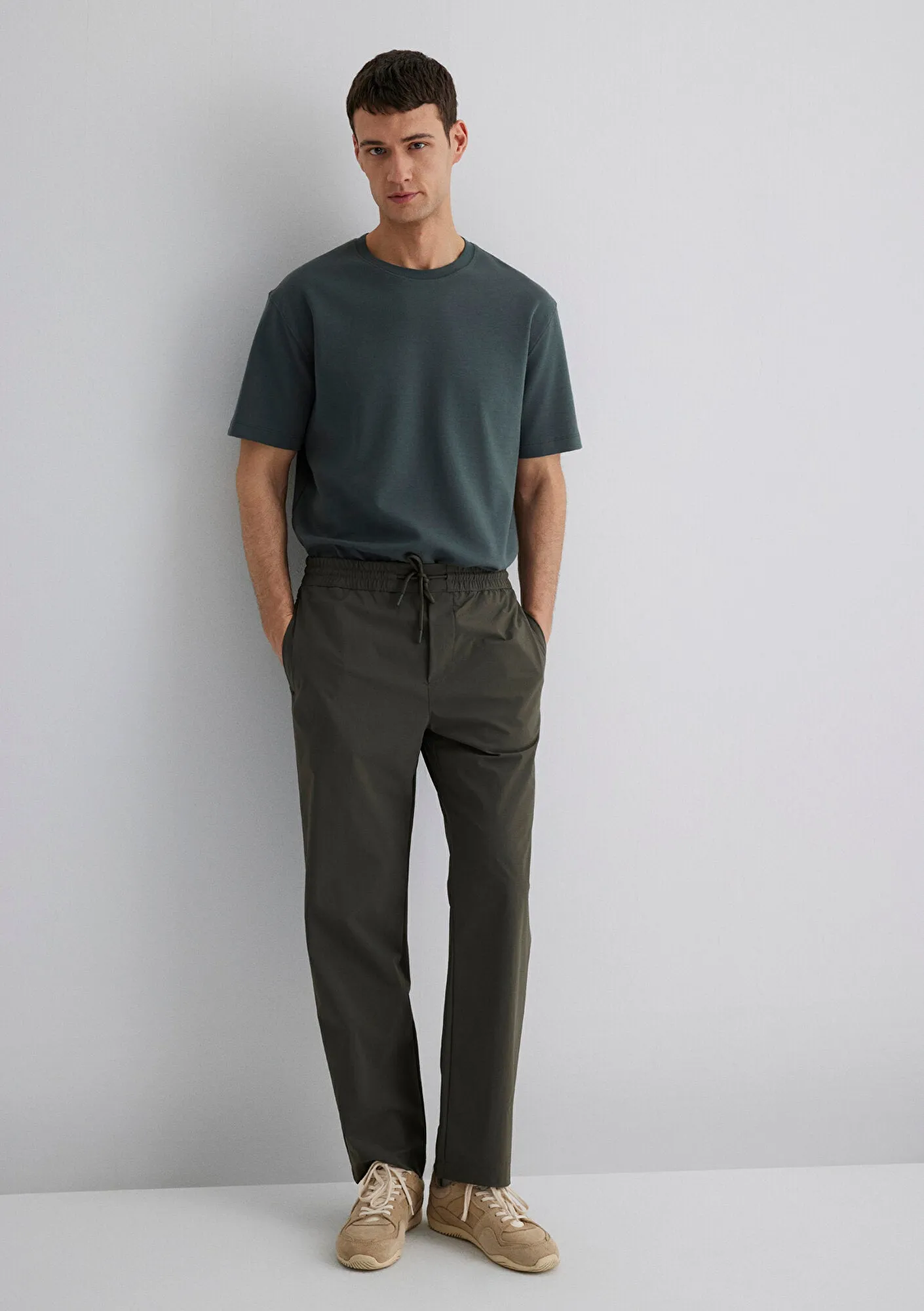 Spandex Navy Jogger Pants