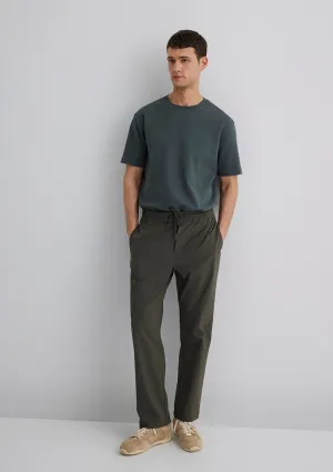 Spandex Navy Jogger Pants