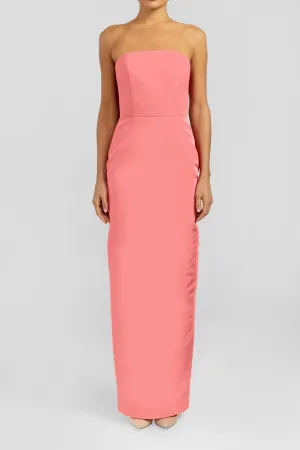 Strapless Silk Faille Column Gown