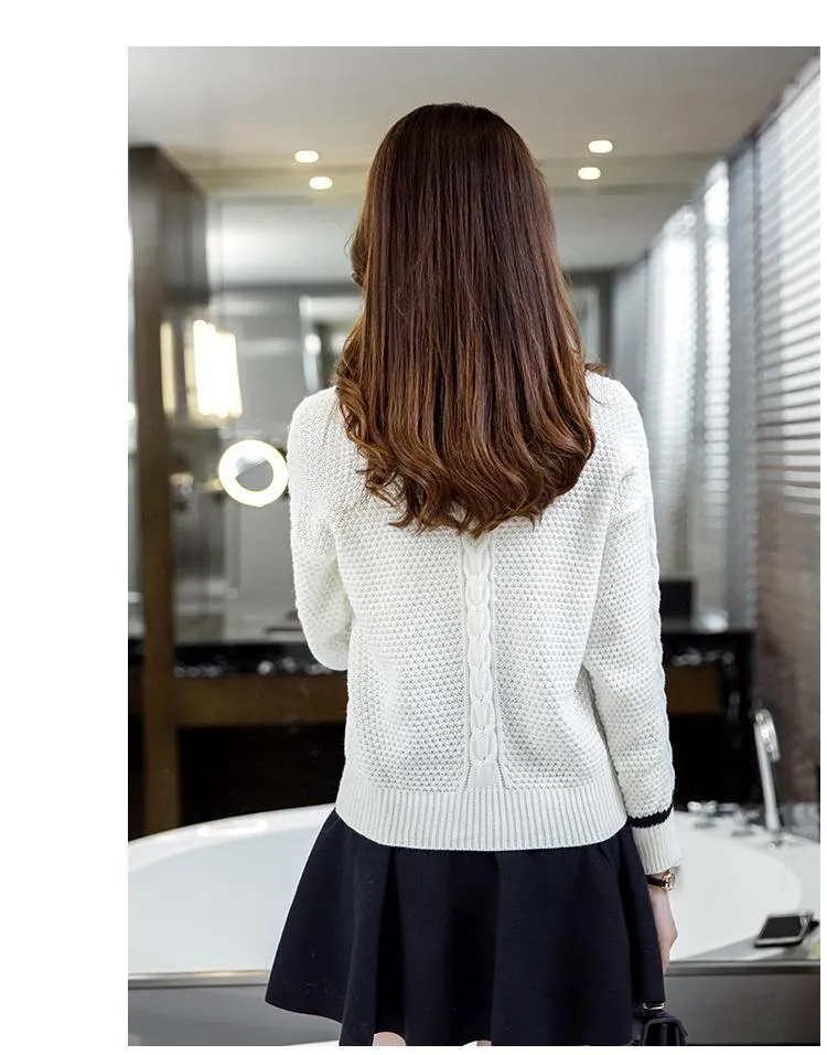 Striped V-Neck Sweater