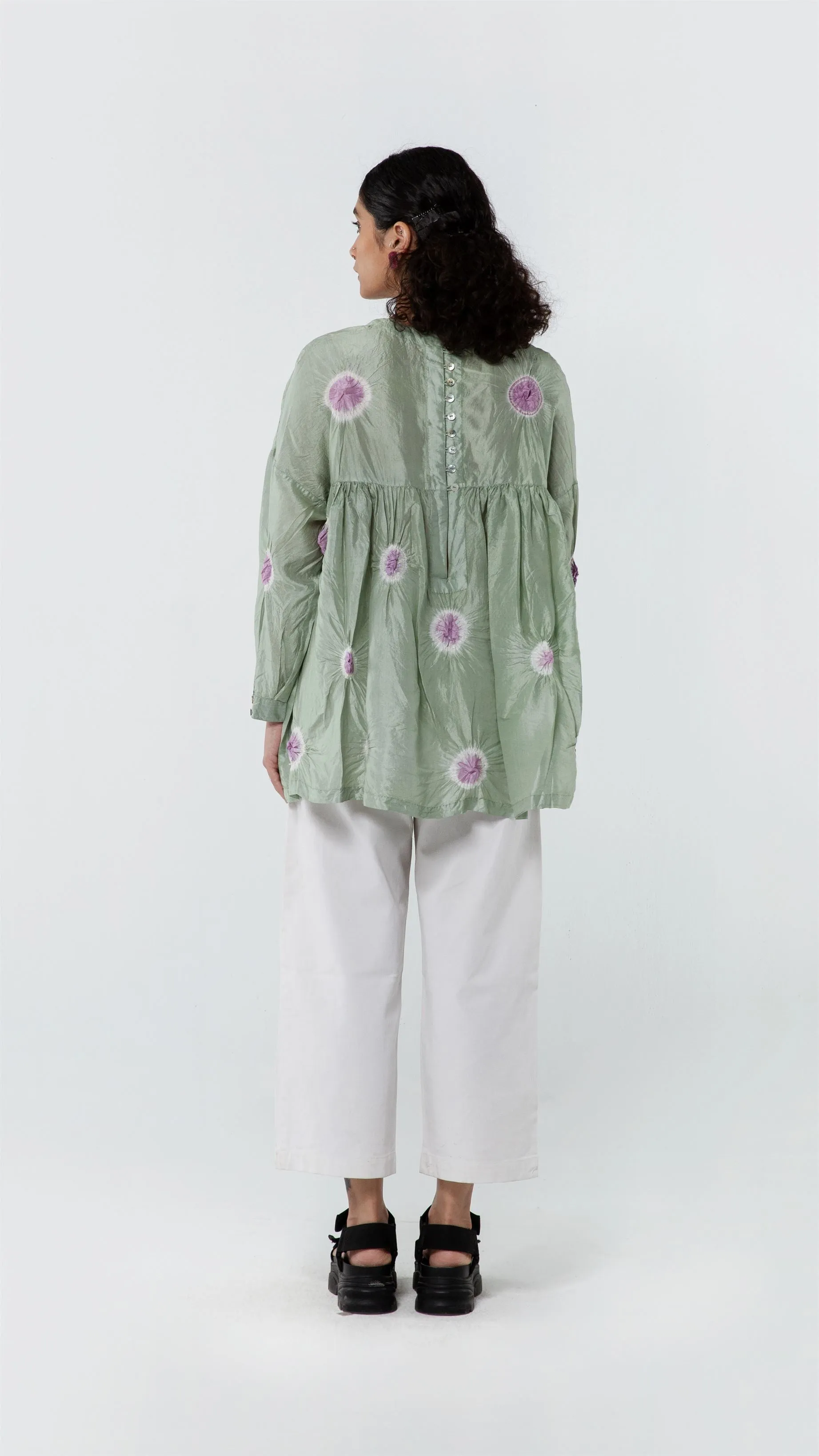 Studio Medium   I   Shibori Angelus POLKA TOP - GREENPOL 52