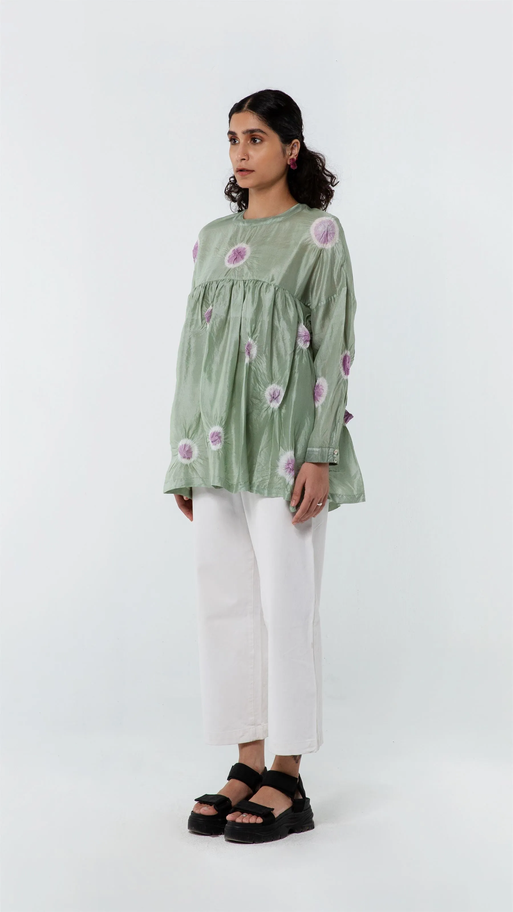 Studio Medium   I   Shibori Angelus POLKA TOP - GREENPOL 52