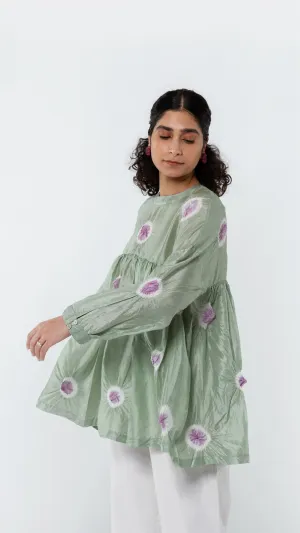 Studio Medium   I   Shibori Angelus POLKA TOP - GREENPOL 52