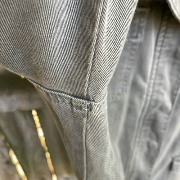 Sundance Twin Rivers Embroidered Utility Jacket M 8 10