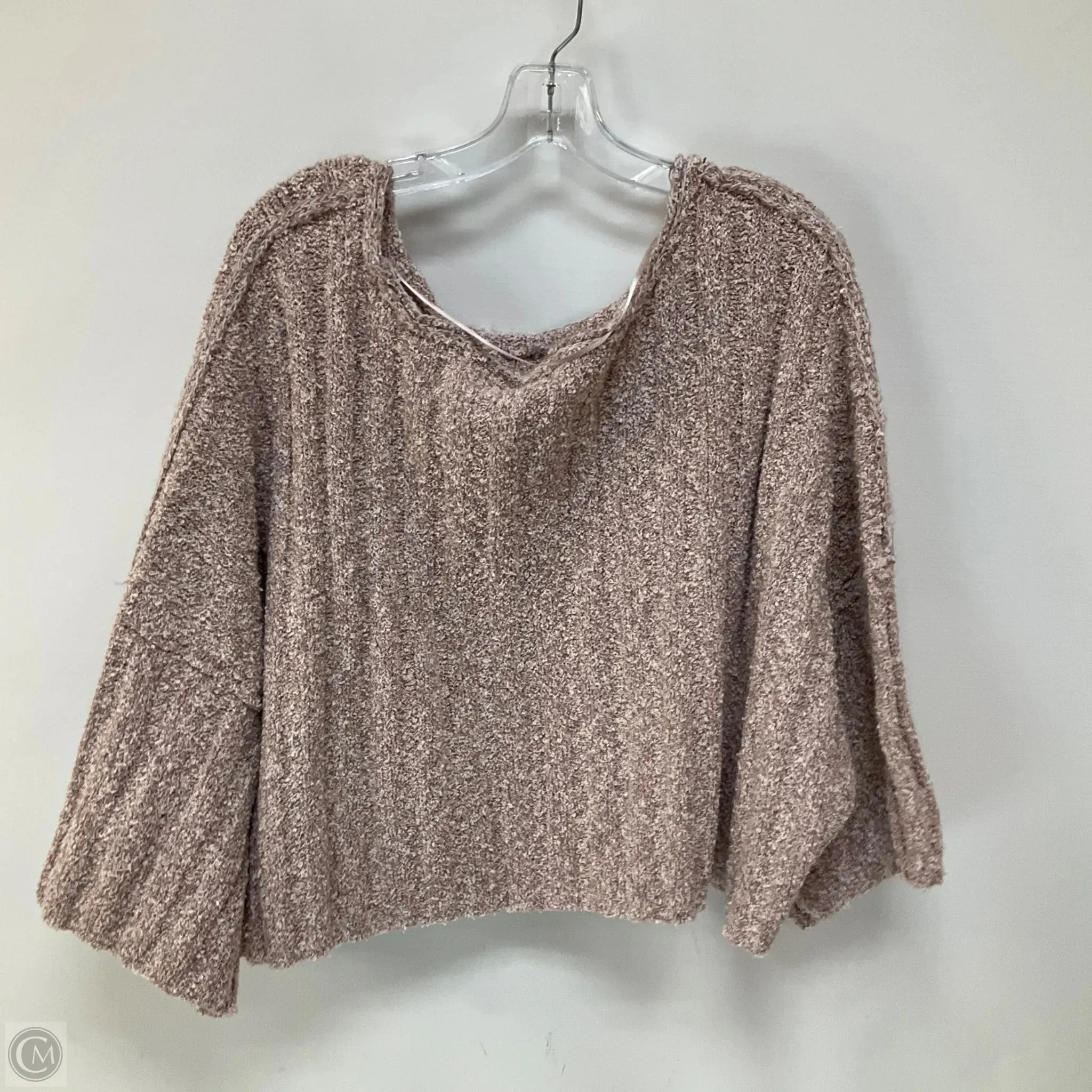 Sweater Short Sleeve By Free People In Pink, Size: M