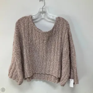 Sweater Short Sleeve By Free People In Pink, Size: M