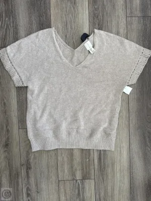 Sweater Short Sleeve By Joie In Tan, Size: Xs
