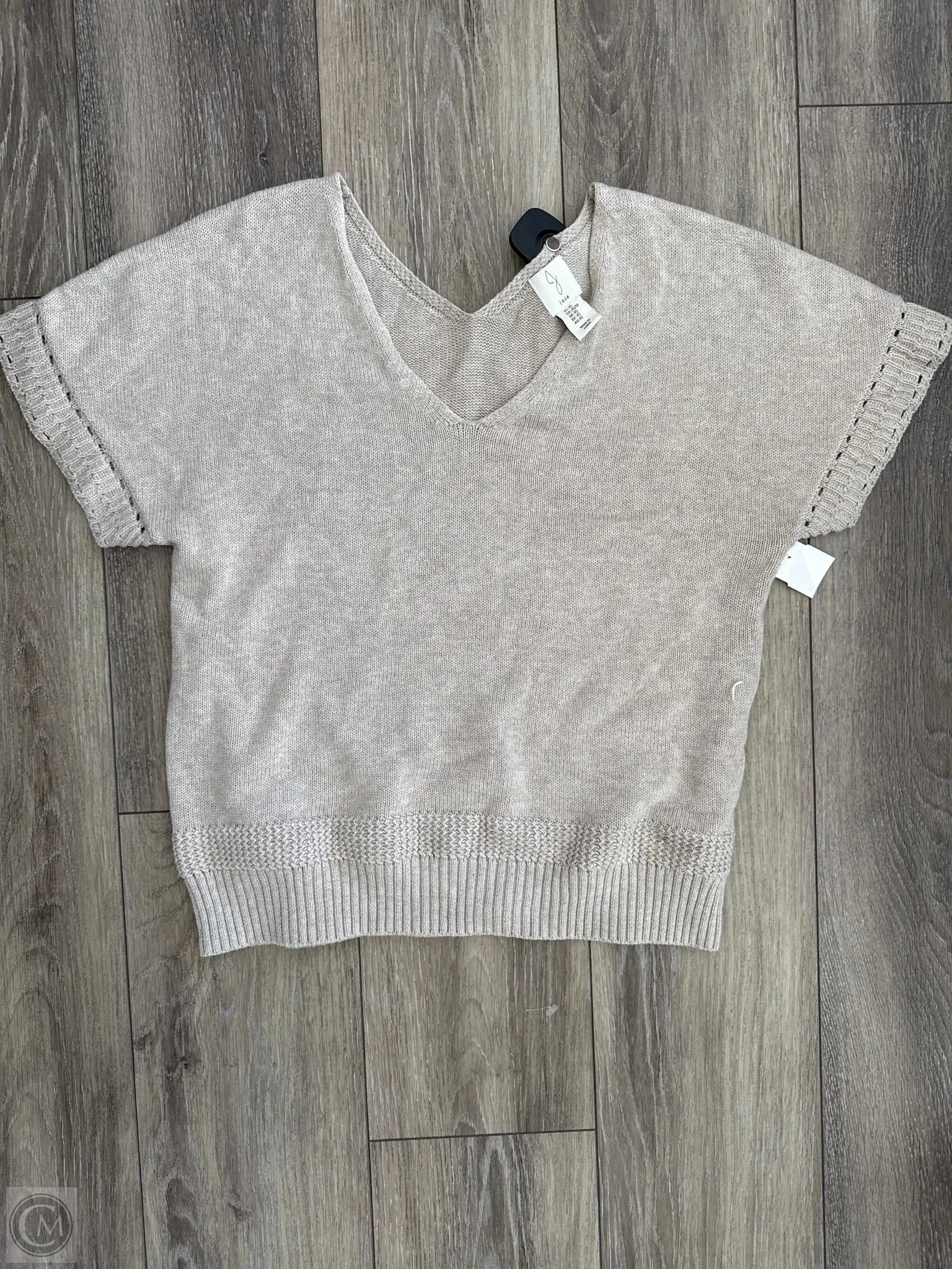 Sweater Short Sleeve By Joie In Tan, Size: Xs