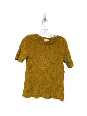 Sweater Short Sleeve By Loft In Yellow, Size: M
