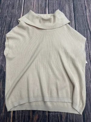 Sweater Short Sleeve By Vila Milano In Tan, Size: Xl