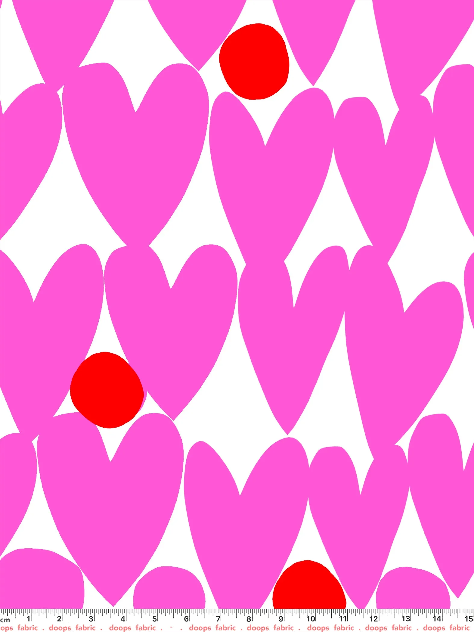 Sweet Pink Love organic cotton linen