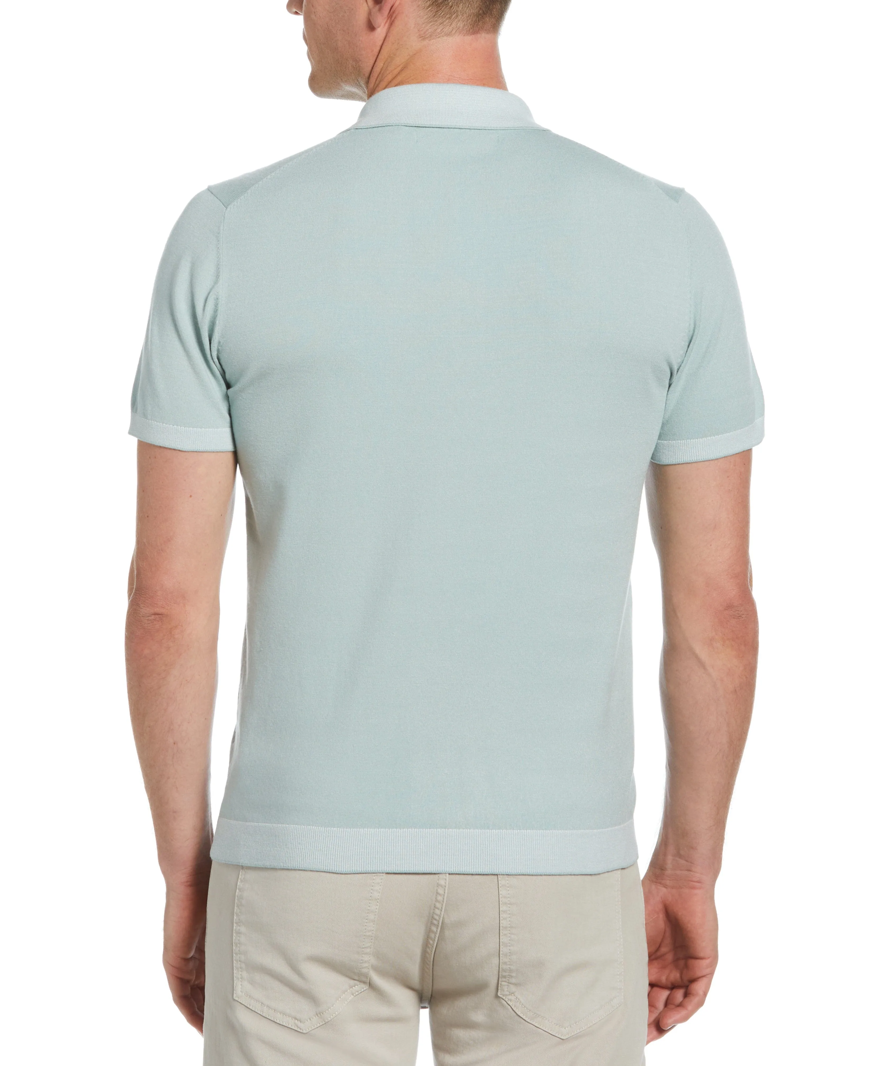 Tech Knit Contrast Sweater Polo