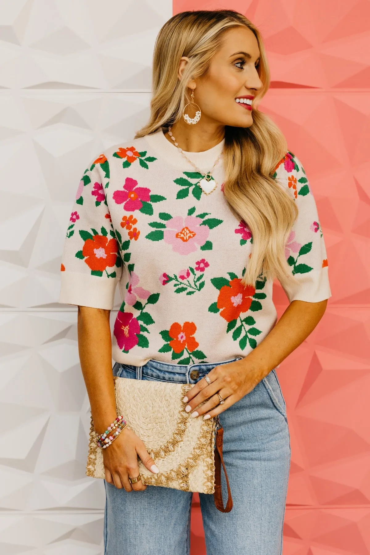 The Amir Floral Sweater Top