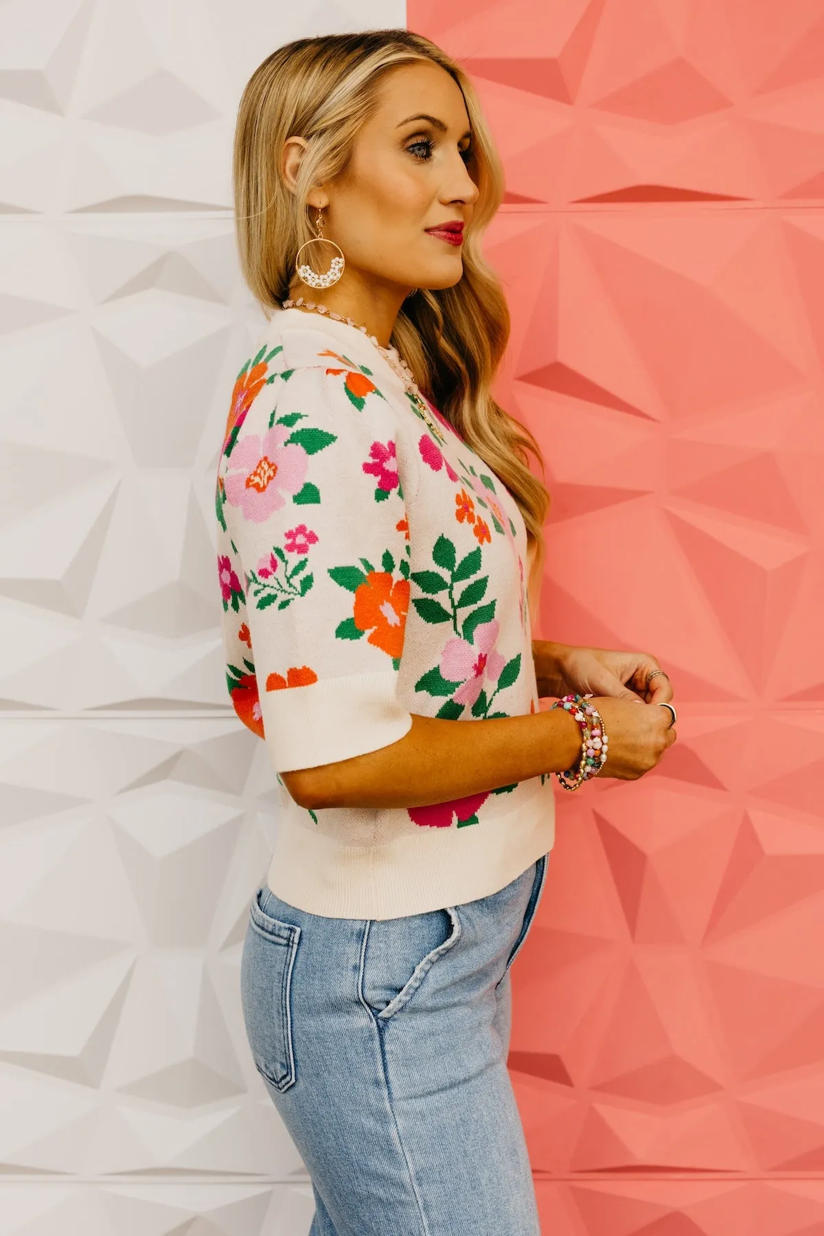 The Amir Floral Sweater Top