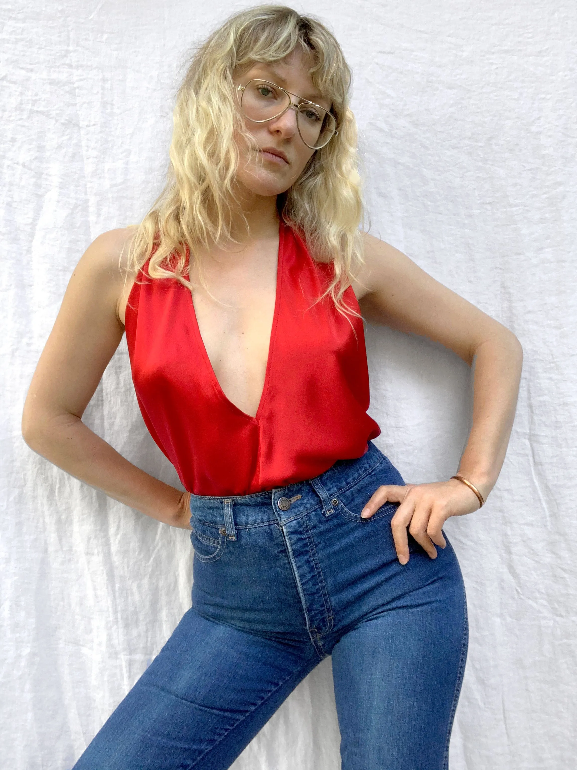 The Babylon Blouse | Crimson