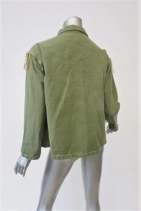 The Great Sergeant Embroidered Jacket Army Green Canvas Size 1 Utility Jacket