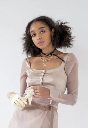 The Six Line Long Sleeve Crop Top