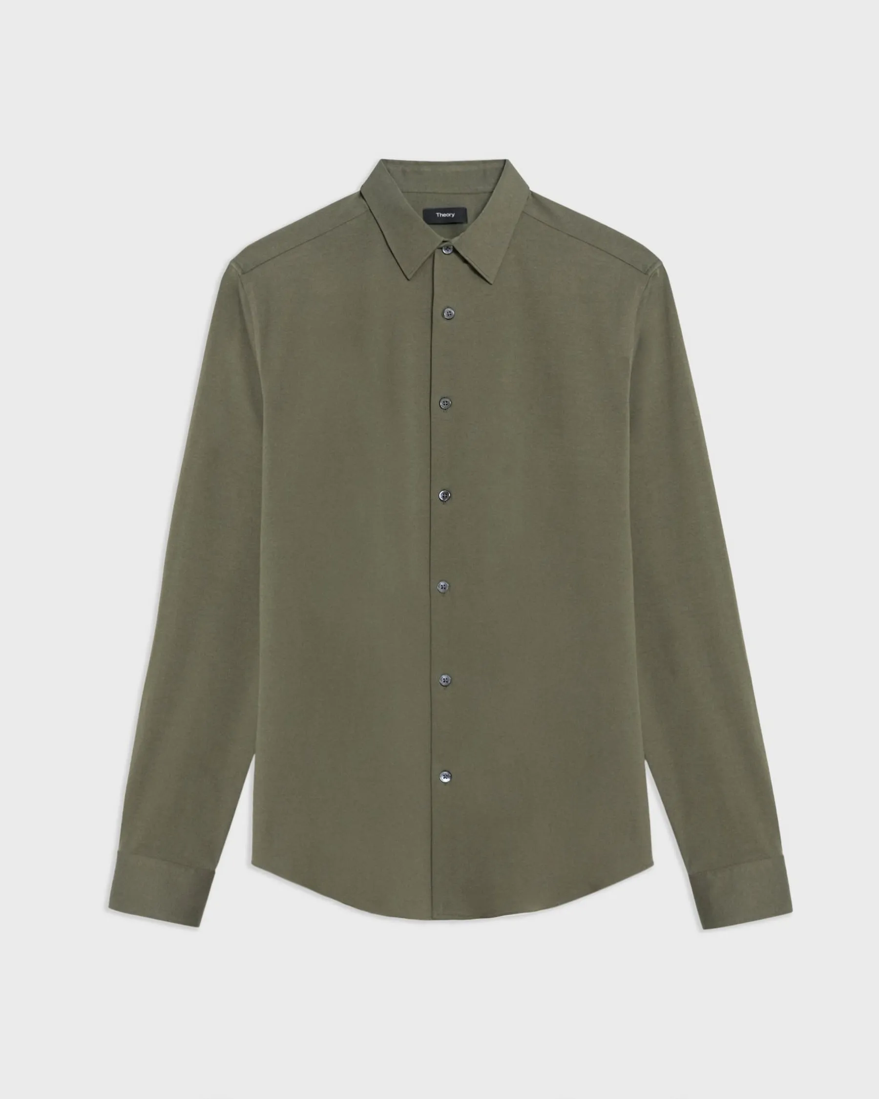 Theory Sylvain Shirt in Structure Knit - Uniform