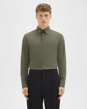 Theory Sylvain Shirt in Structure Knit - Uniform