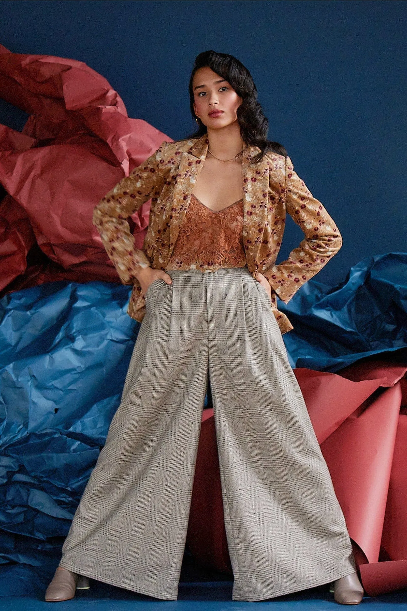 Tilda Jacket in Italian Flora Velvet