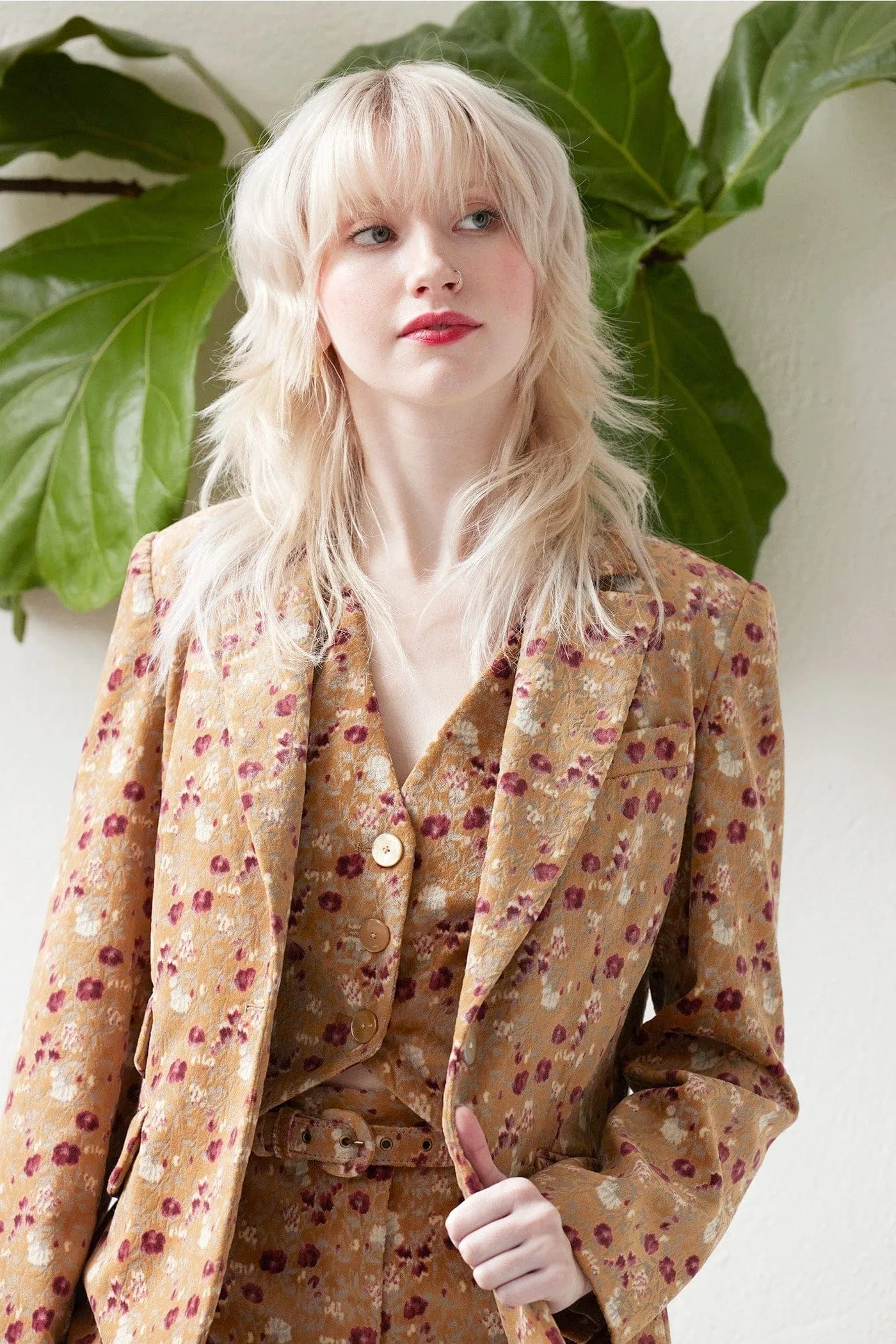 Tilda Jacket in Italian Flora Velvet
