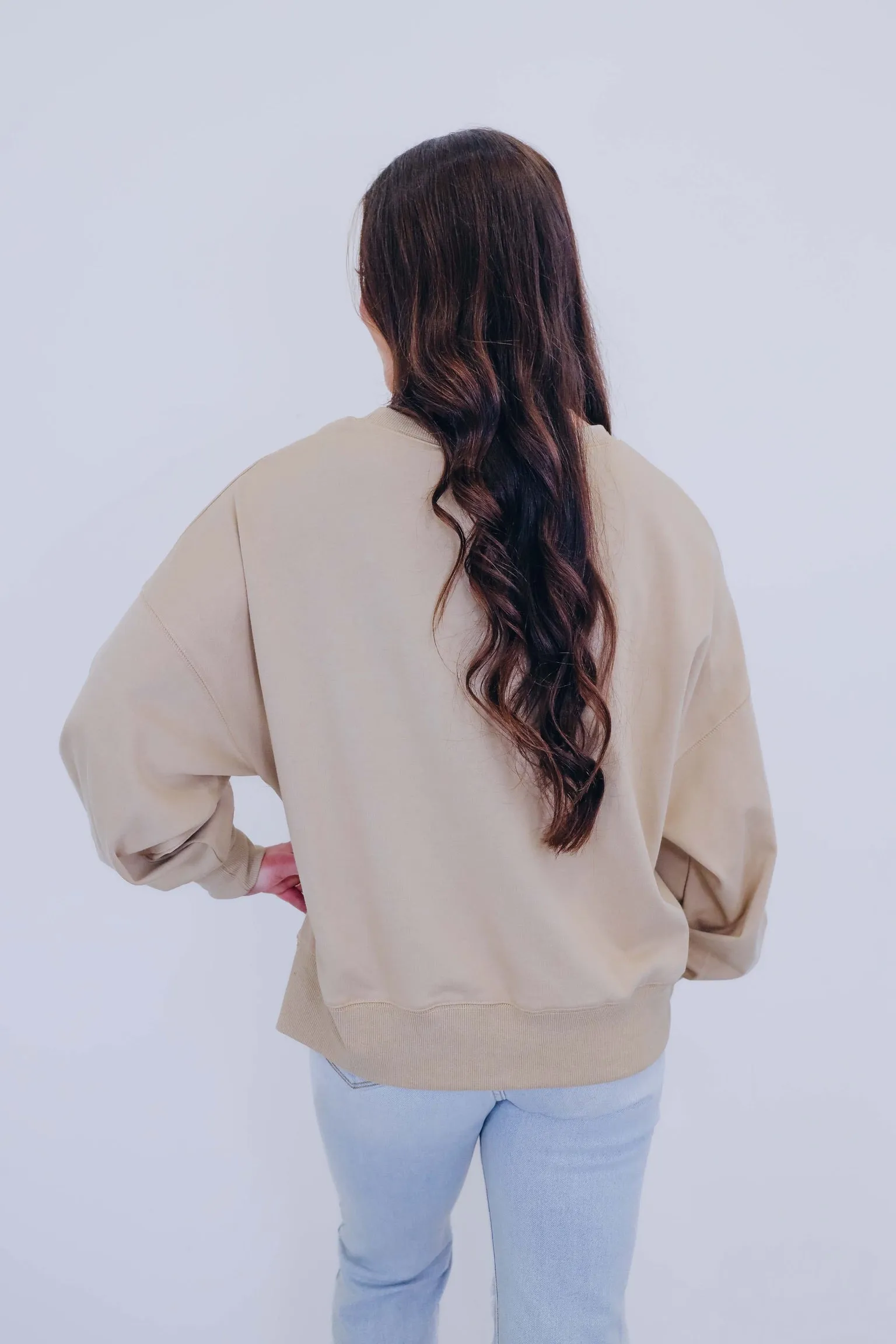 ***Tipsy Tini Sequin Sweatshirt - 2 Colors SAMPLE