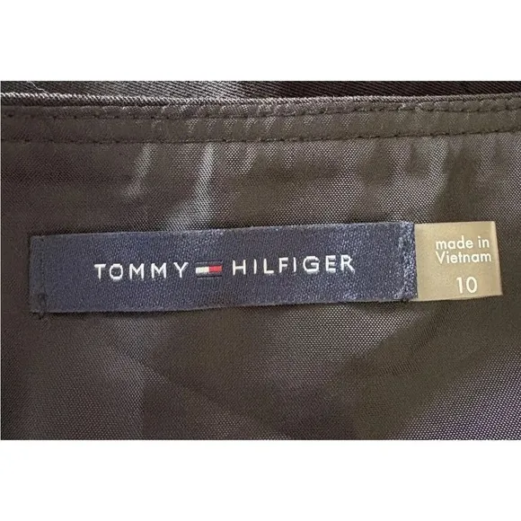 Tommy Hilfiger Black Straight Pencil Skirt Career Womens Size 10 (1588)