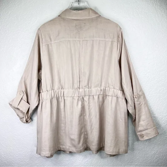 Torrid Gray Utility Anorak Shacket Jacket Size 1X