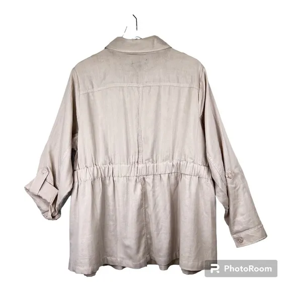 Torrid Gray Utility Anorak Shacket Jacket Size 1X