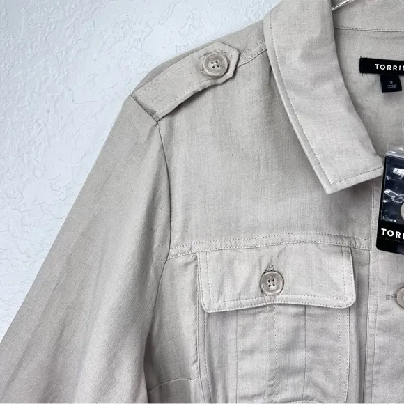 Torrid Gray Utility Anorak Shacket Jacket Size 1X