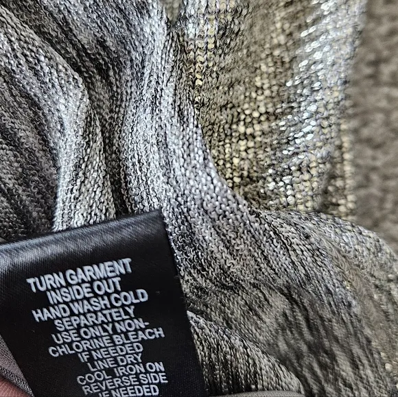 Torrid plus foil knit tulip hem mini skirt, 2XL, silver