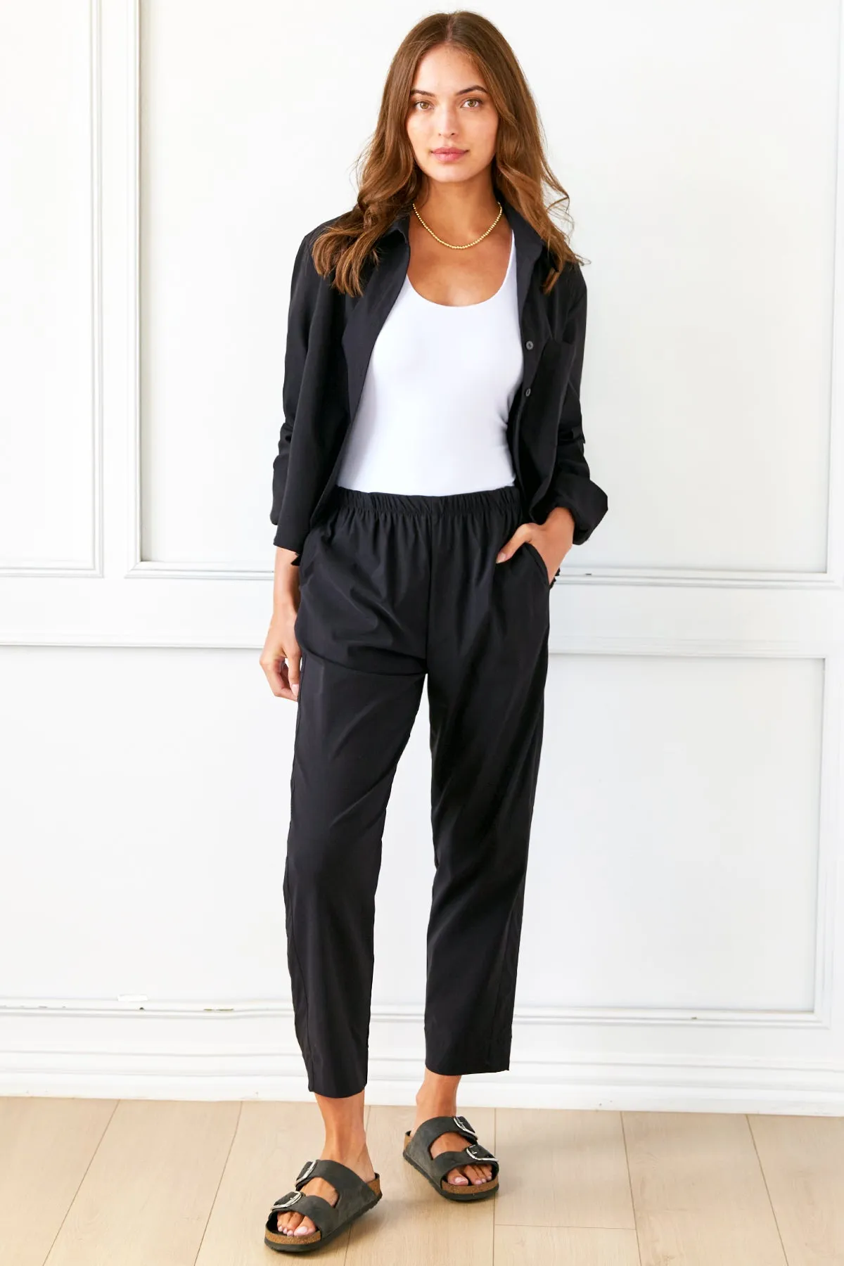 Travel Pant Getaway Collection - Black Super Stretch